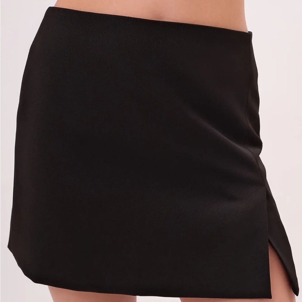 Chloe Colette Jenny Mini Skirt – Matte Black | Size M | NWT